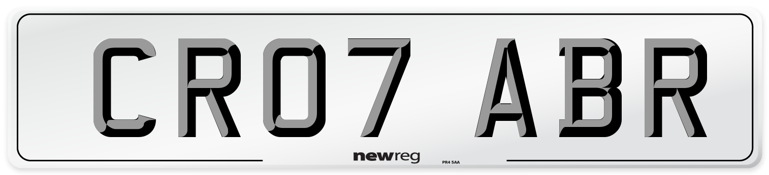 CR07 ABR Number Plate from New Reg